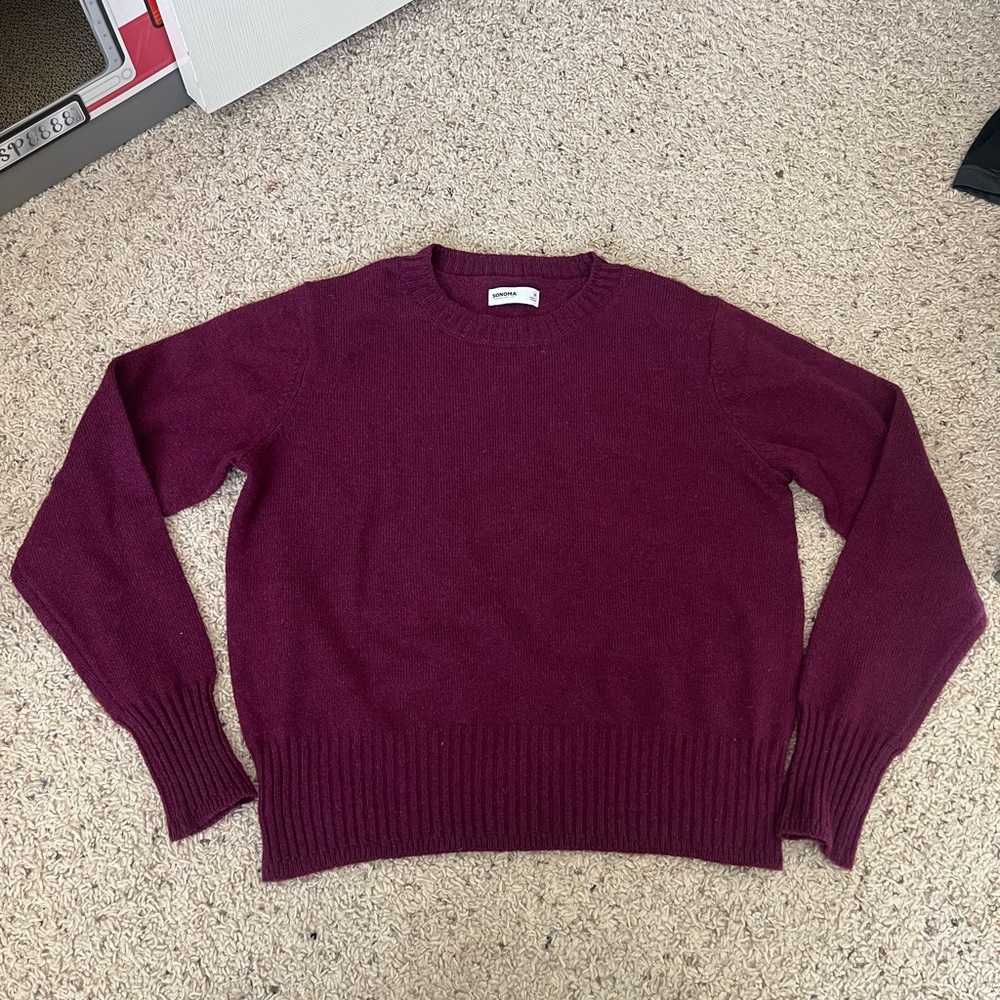 Sonoma Women's Crewneck Sweater in Plum Purple